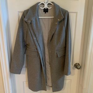 RW & CO Grey Wool Coat